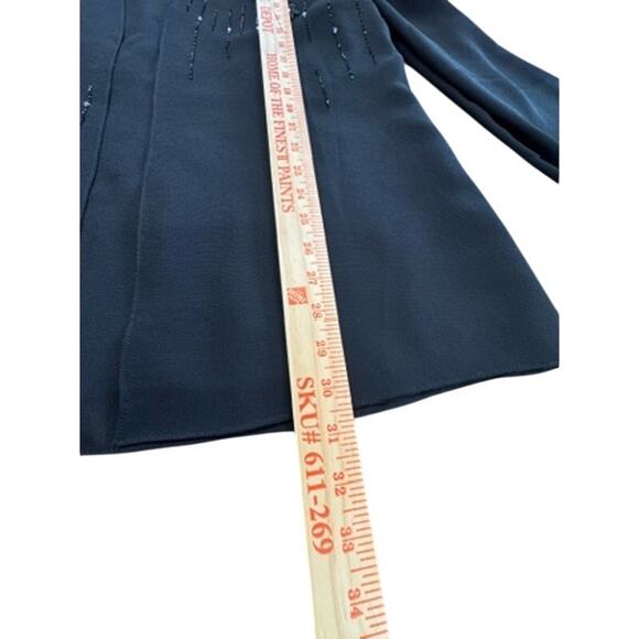 NWT! "DELA-JO"Deadstock 2 Pc. Set Beaded Lounge SZ 20w Grandmacore Sheer Overlay - Picture 12 of 16